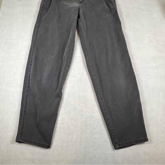 Vintage 90s Gray Women's Jeans pleated bareback 80s mom‎ jean high rise waisted - Picture 5 of 11
